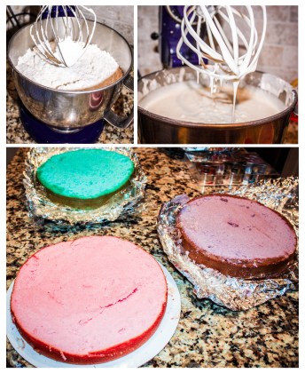 White Almond Sour Cream Cake collage 1