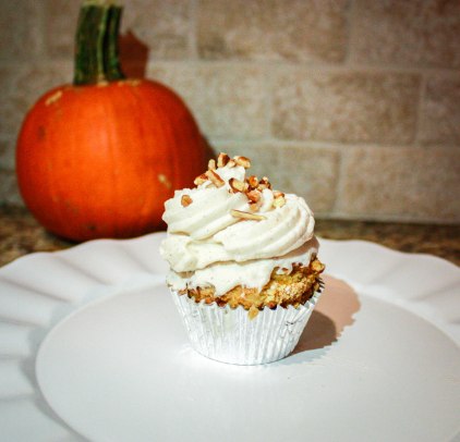 Pumpkin Pecan Cupcakes-4