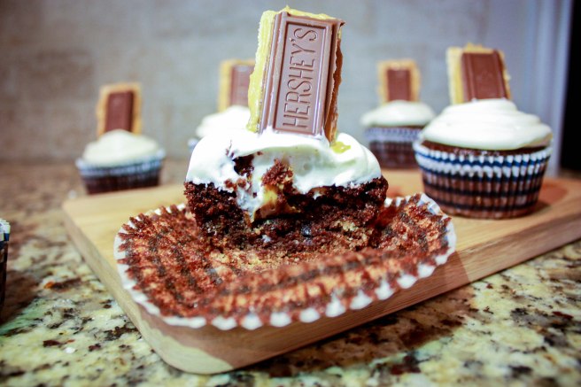 Peanut Butter S'mores Cupcakes-2352