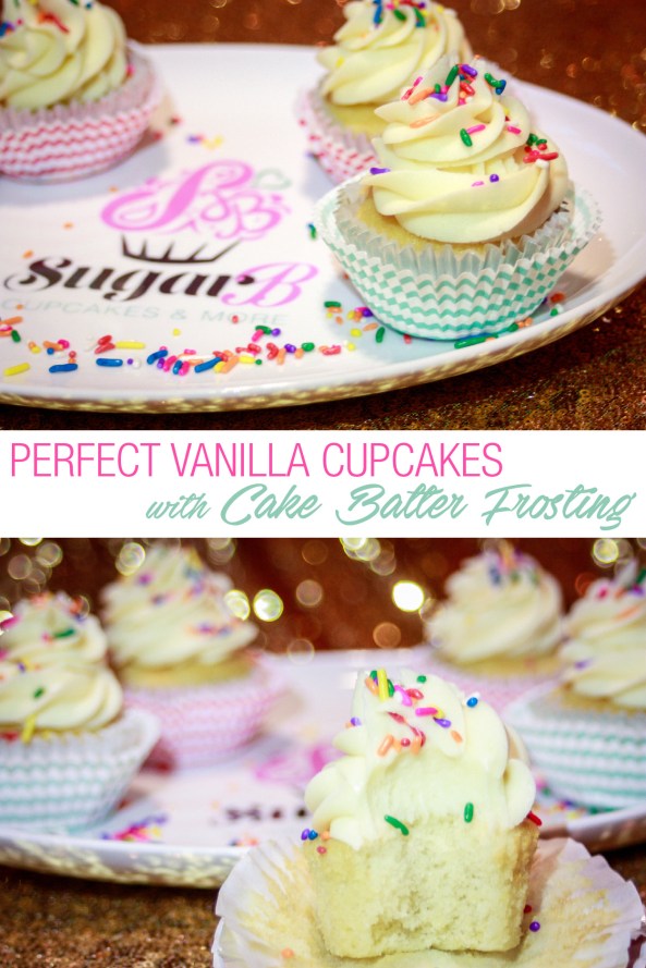 Vanilla Cupcakes with Cake Batter Frosting-1-01