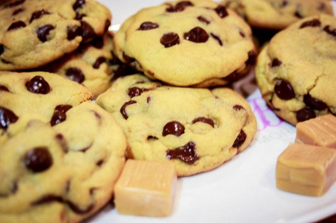 Salted Caramel Dark Chocolate Chip Cookies-2988