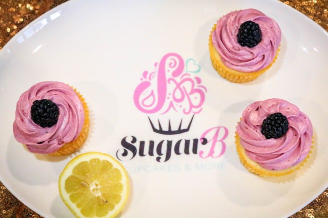 Lemon Cupcakes with Blackberry Buttercream-3132